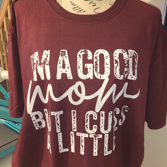 Hand Crafted Tops - Good Mom T-shirt